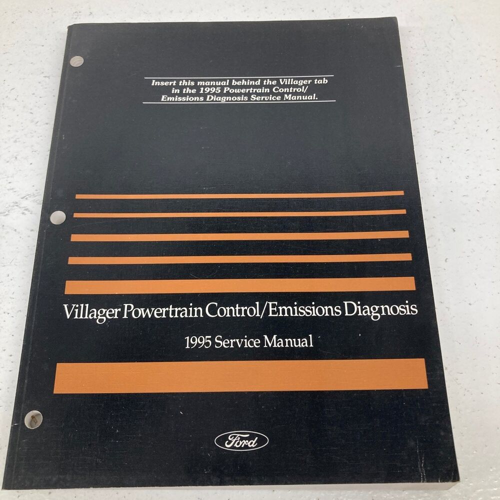 Villager Powertrain Control Emissions Diagnosis Service Manual 1995